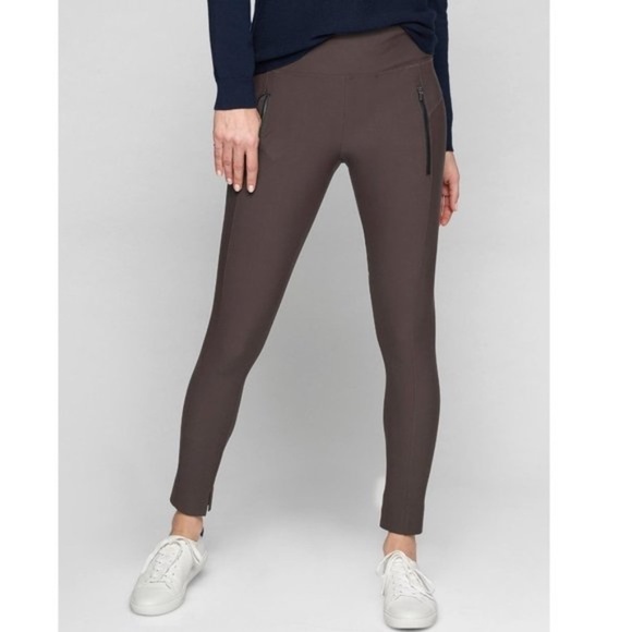 Athleta Brown Stellar Tight Commute Work Travel Pant  SZ XS - Picture 1 of 9